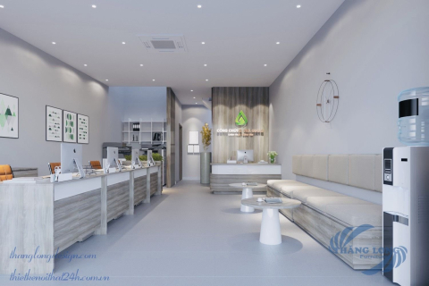 Thiết kế và thi công văn phòng công chứng Trà Giang, Long Biên, HN